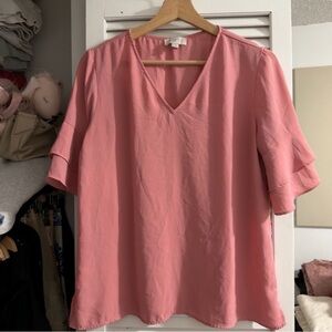 LOFT Pink Blouse | S